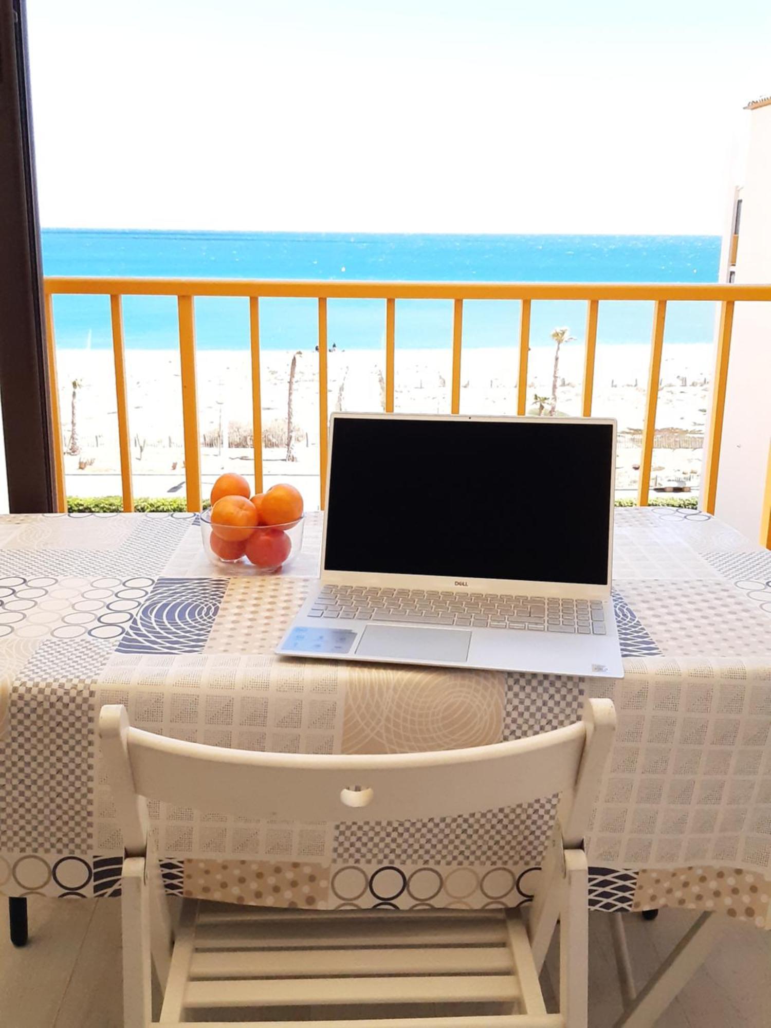 Bella Vista ,Acces Direct Plage, Front De Mer, Vue Mer Panoramique 르발카레스 외부 사진