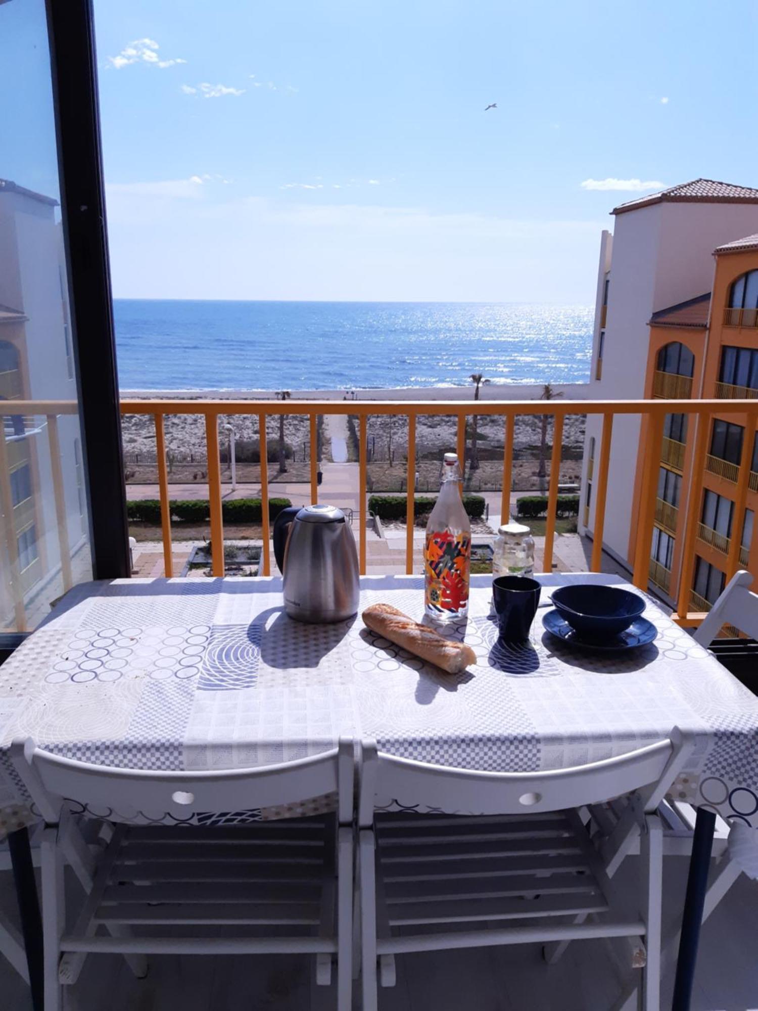 Bella Vista ,Acces Direct Plage, Front De Mer, Vue Mer Panoramique 르발카레스 외부 사진